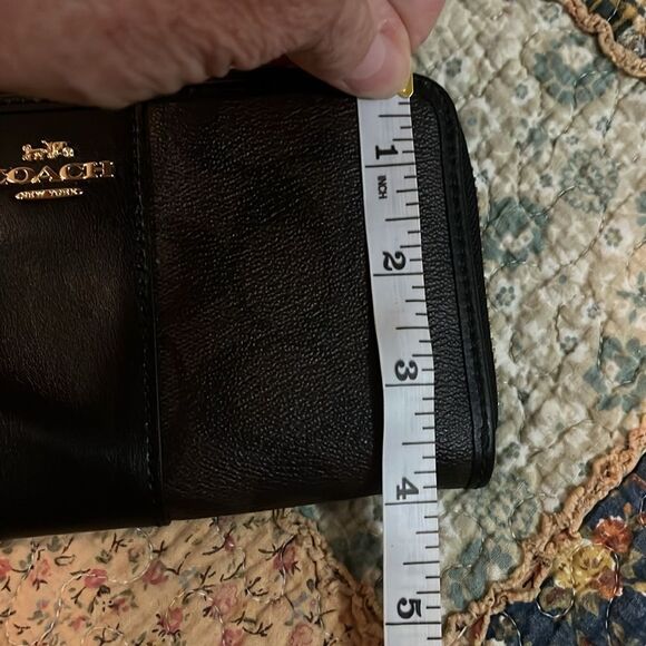 Coach, brown, and black wallet - Picture 5 of 5